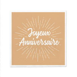 12 SERVIETTES 33x33cm...