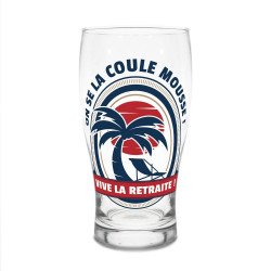 VERRE BIERE RETRAITE