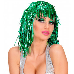 PERRUQUE LAME VERTE
