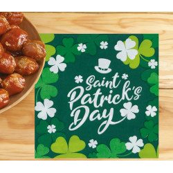 20 SERVIETTES SAINT-PATRICK