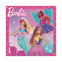 20 SERVIETTES 33x33cm BARBIE