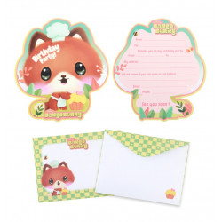 8 INVITATIONS 13.6x16cm...