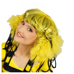 PERRUQUE DONNA JAUNE/NOIRE