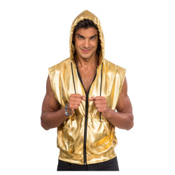 VESTE SANS MANCHE A CAPUCHE...