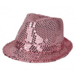 CHAPEAU FUNKY SEQUINS ROSE