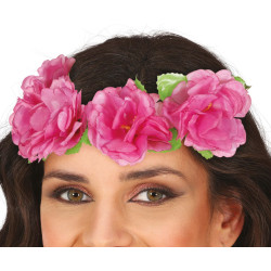 COURONNE DE FLEURS 20cm ROSES