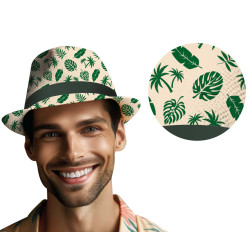 CHAPEAU ESTIVAL FEUILLES...