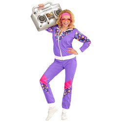 JOGGING 80'S VIOLET MIXTE.XL
