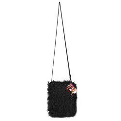 SAC A MAIN PELUCHE NOIRE