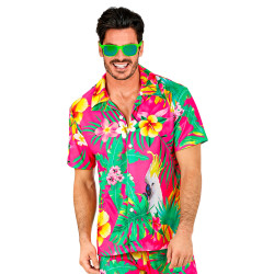 CHEMISE HAWAI ROSE...