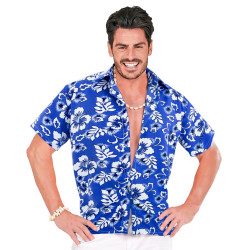 CHEMISE HAWAI BLEUE HOM.XXL