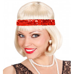 BANDEAU PAILLETTES ROUGE