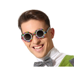 LUNETTES A PERLES COLOREES