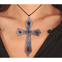 COLLIER CROIX GOTHIQUE 21cm