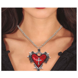 COLLIER MEDAILLON COEUR...