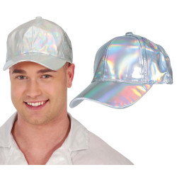 CASQUETTE HOLOGRAPHIQUE ARGENT