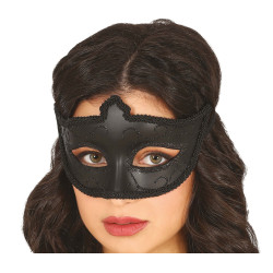 LOUP BAROQUE NOIR ET PAILLETES