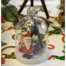 CLOCHE AVEC PERE-NOEL ET...