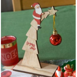 DECO SAPIN EN BOIS AVEC...