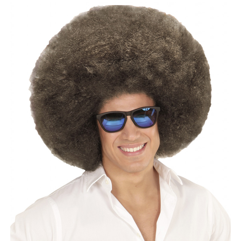 Perruque afro XXL marron 