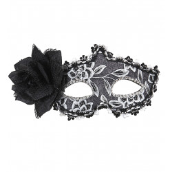 LOUP BRILLANT AVEC FLEUR NOIRE