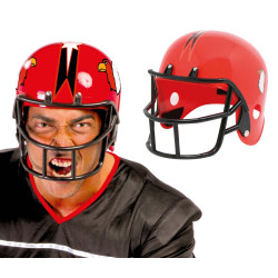 CASQUE FOOT AMERICAIN ROUGE