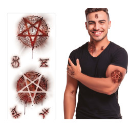 TATOUAGE SATANIQUE 36x13cm
