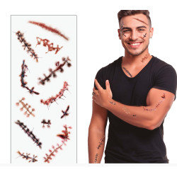 TATOUAGE BLESSURES 30x13cm