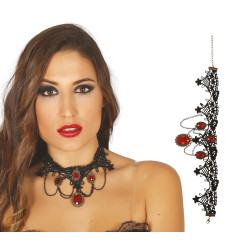 COLLIER GOTHIQUE AVEC RUBIS...