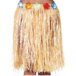 JUPE HAWAI 55cm NATUREL