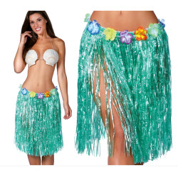 JUPE HAWAI 55cm VERTE