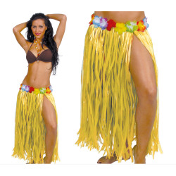 JUPE HAWAI 75cm JAUNE