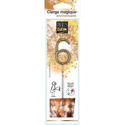 BOUGIE 6 CIERGE MAGIQUE OR