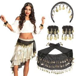 SET DANSEUSE ORIENTALE NOIR...