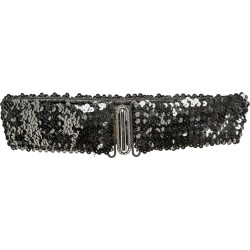 CEINTURE STRETCH SEQUINS NOIRS