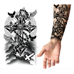 TATOUAGE CROIX 14x30cm