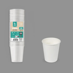 30 GOBELETS CARTON 12cl BLANC