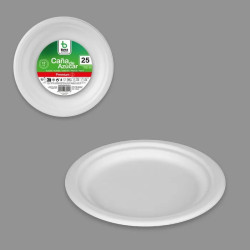25 ASSIETTES FIBRES DE...