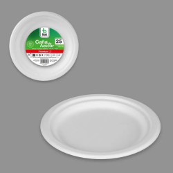 25 ASSIETTES FIBRES DE...