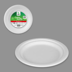 25 ASSIETTES FIBRES DE...