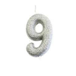 1 BOUGIE PAILLETTES 7cm...