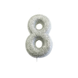 1 BOUGIE PAILLETTES 7cm...