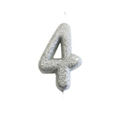 1 BOUGIE PAILLETTES 7cm...