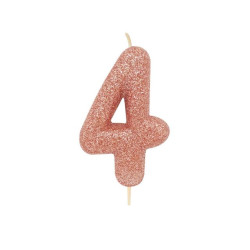 1 BOUGIE PAILLETTES 7cm...