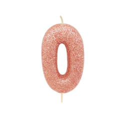 1 BOUGIE PAILLETTES 7cm...