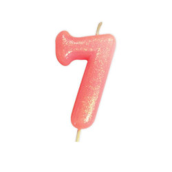 1 BOUGIE PAILLETTES 7cm...