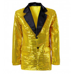 VESTE PAILLETTES HOM.M/L OR