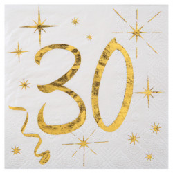 20 SERVIETTES 12.5x12.5cm...