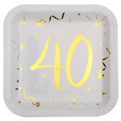 10 ASSIETTES CARREES...