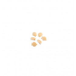 6 PINCES COQUILLAGE EN RESINE